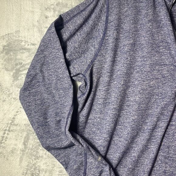 Nike Heathered Purple 1/4 Zip Pullover Thumbholes Size XL - Picture 7 of 10